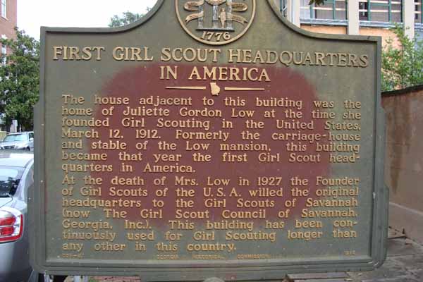 Marker Monday First Girl Scout Headquarters In America Georgia