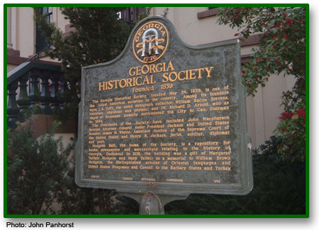 Georgia Historical Society: Founded 1839 – Georgia Historical Society