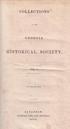 Publications - Georgia Historical Society