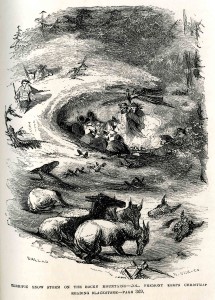 Snow Storm on the Rocky Mountains. Memoir of the life and public services of John Charles Frémont. Georia Historical Society Main Collection. Snow Storm on the Rocky Mountains. Memoir of the life and public services of John Charles Frémont. Georia Historical Society Main Collection.