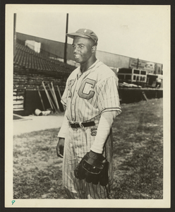 Jackie Robinson in Kansas City Monarchs uniform, 1945. Library of Congress Prints & Photographs Division, LC-DIG-ppmsc-00039.