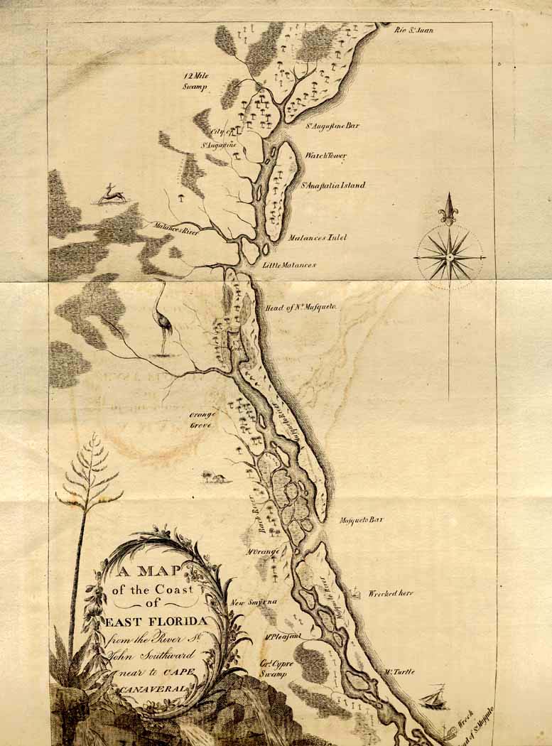 Bartram's Travels Map