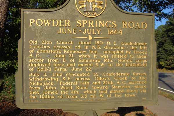 the history of powder springs ga
