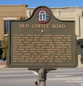 Old Coffee Road marker