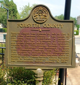Forsyth County Marker