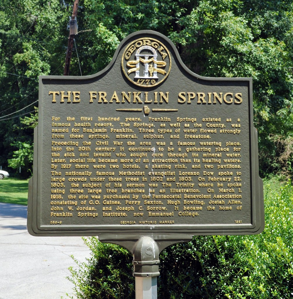 The Franklin Springs Historical Society