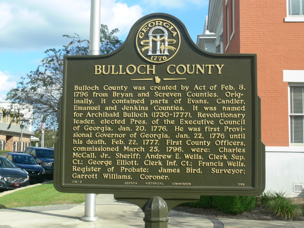 Bulloch County Georgia Historical Society