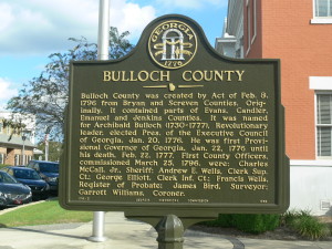 Bulloch County Marker