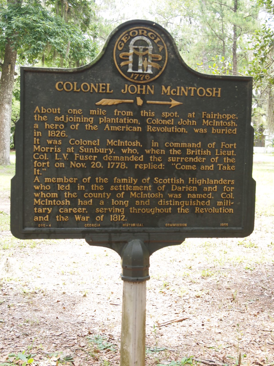 Colonel John McIntosh Historical Society