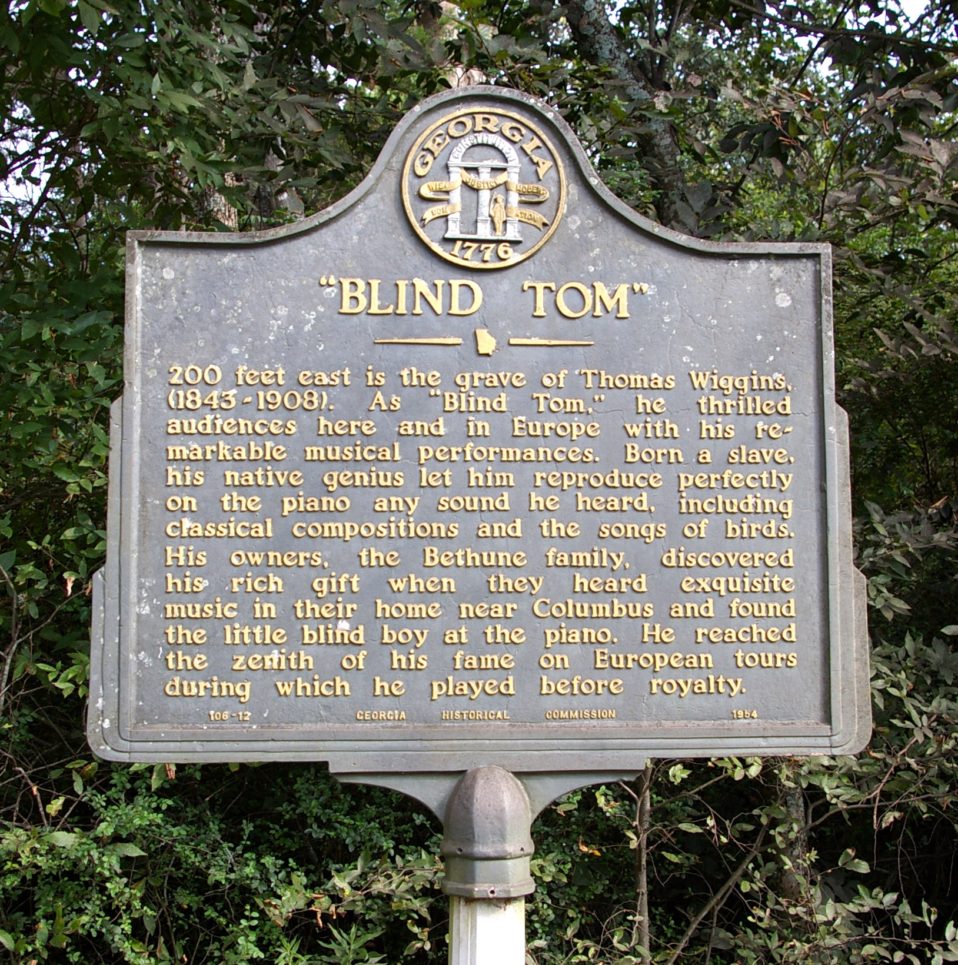 “Blind Tom” - Georgia Historical Society