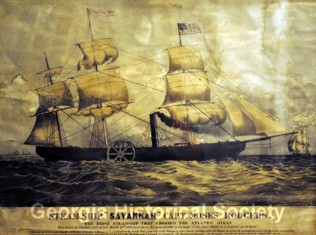 The Steam Ship Savannah: Marvel or Monster? – Georgia Historical Society