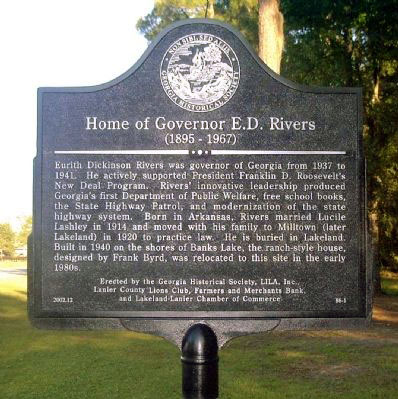 Home of Governor E.D. Rivers - Georgia Historical Society