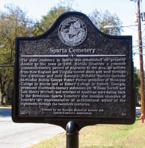 Sparta Cemetery Marker