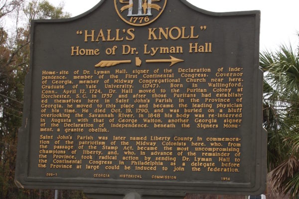 "Hall's Knoll:" Home of Dr. Lyman Hall