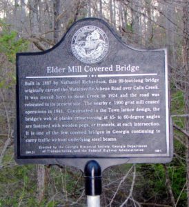 Elder Mill Covered Bridge Marker