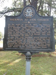 Sherman at Zion Church