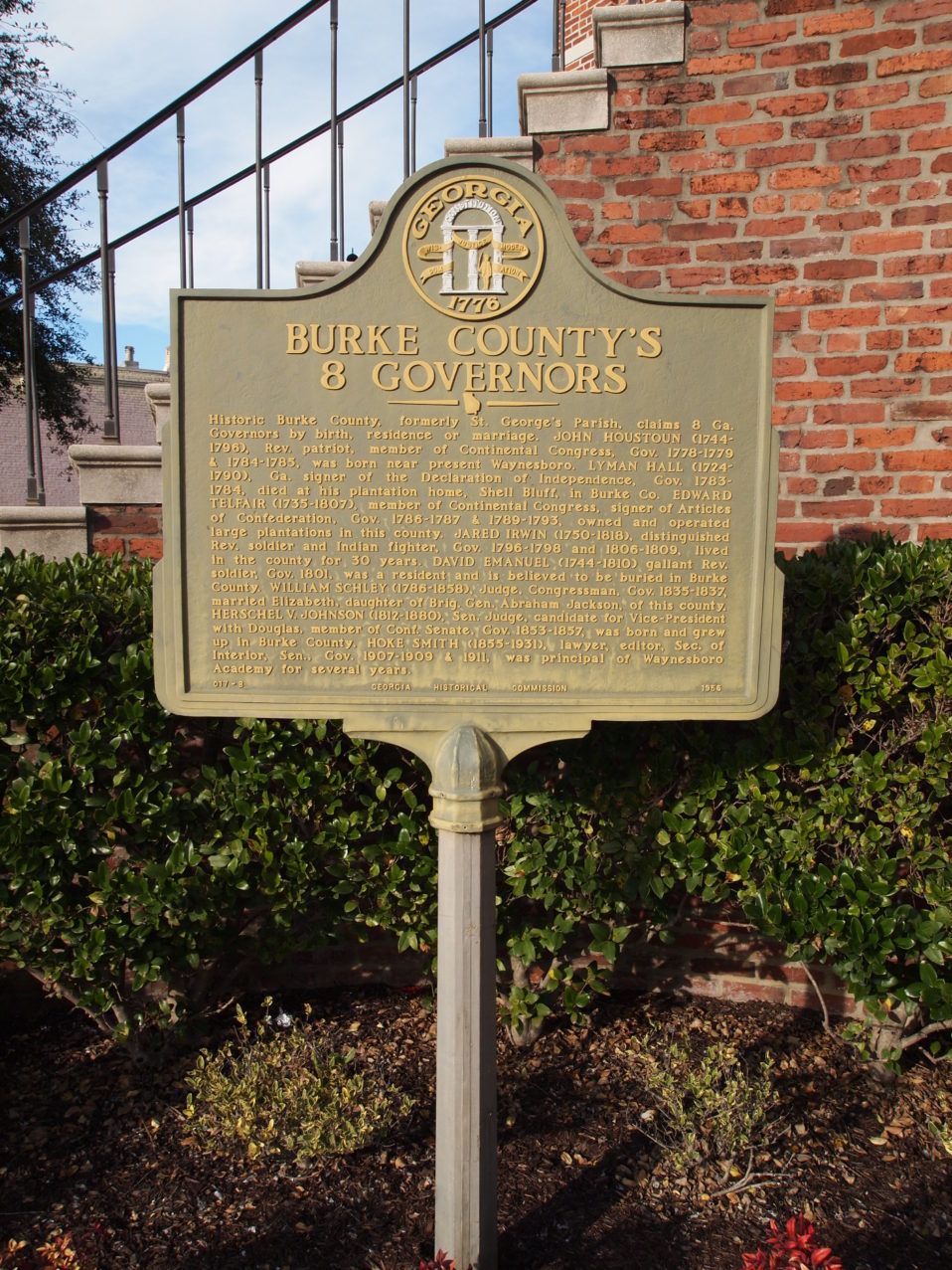 Burke County’s 8 Governors Historical Society