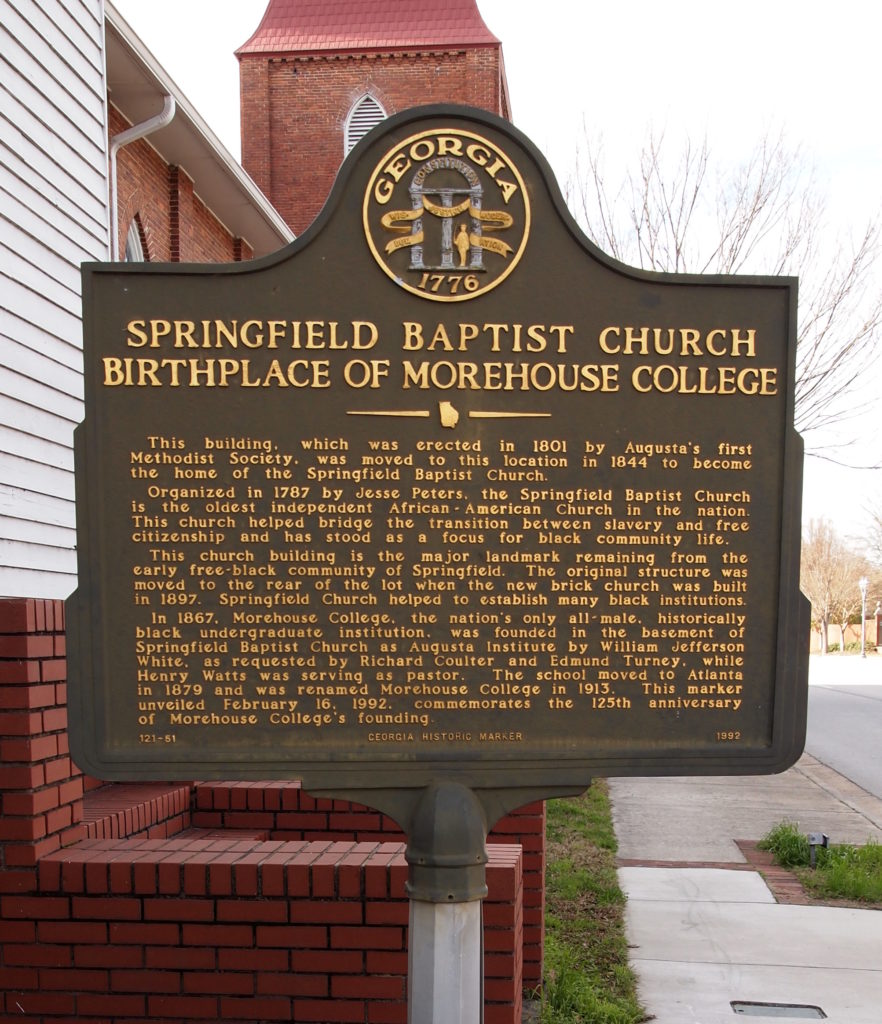 Springfield Baptist Church Birthplace of Morehouse College