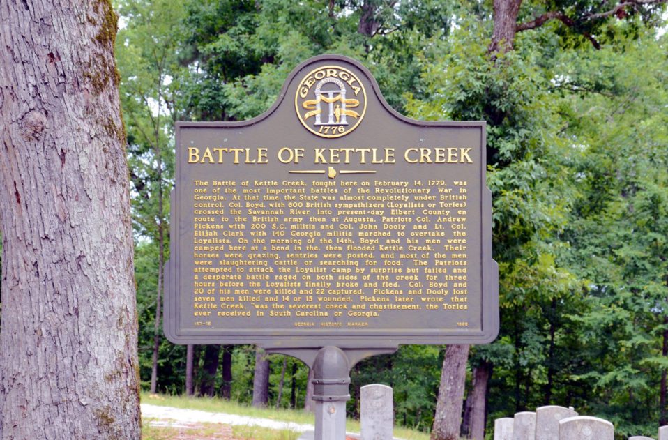 Marker Monday Battle of Kettle Creek Historical Society