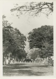 Wright Square, looking north on Bull Street, Savannah, Ga. Ca.1875, Foltz Photography Studio Collection, MS 1360.