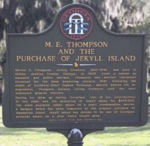 M.E. Thompson and the Purchase of Jekyll Island
