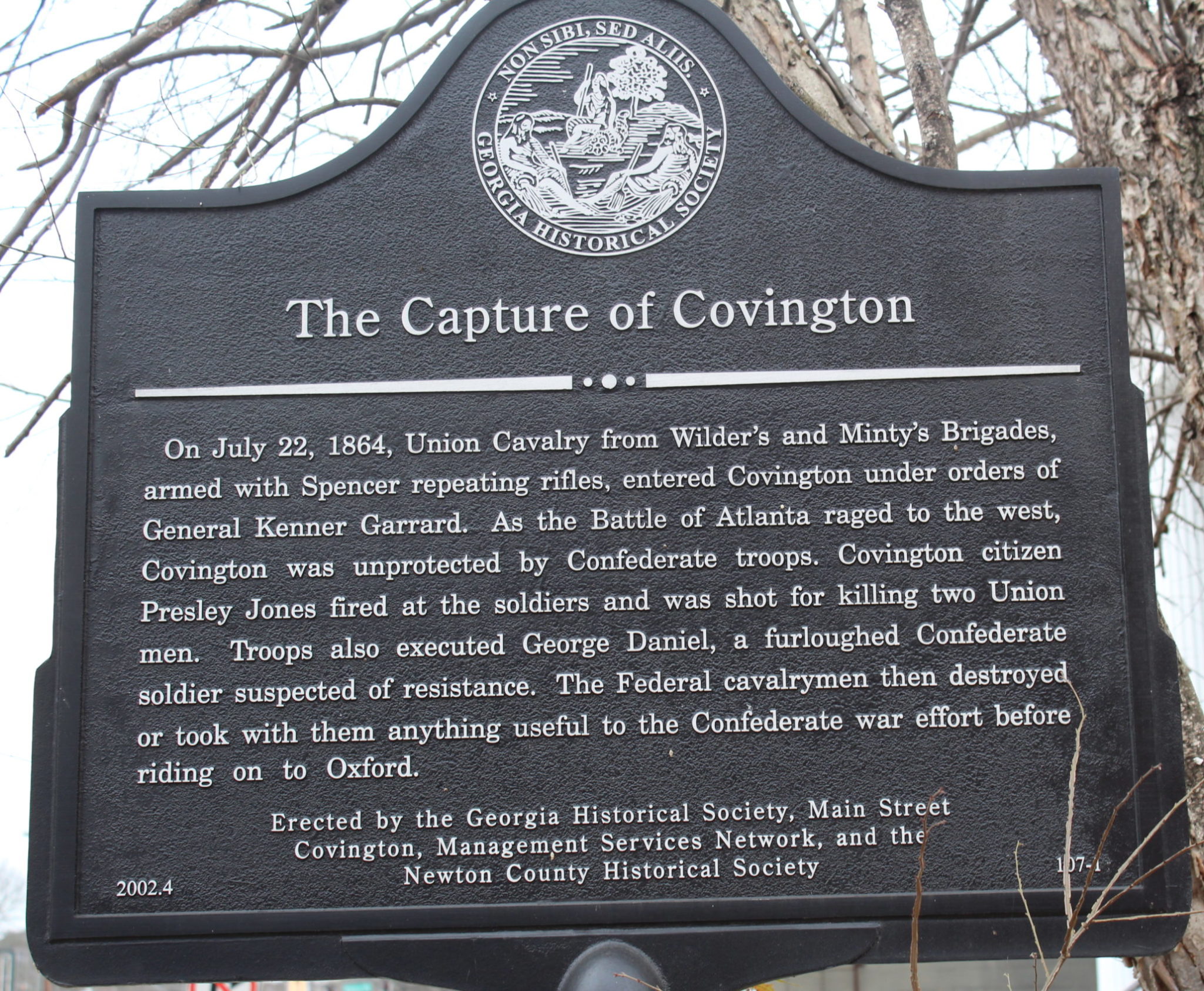 The Capture Of Covington - Georgia Historical Society