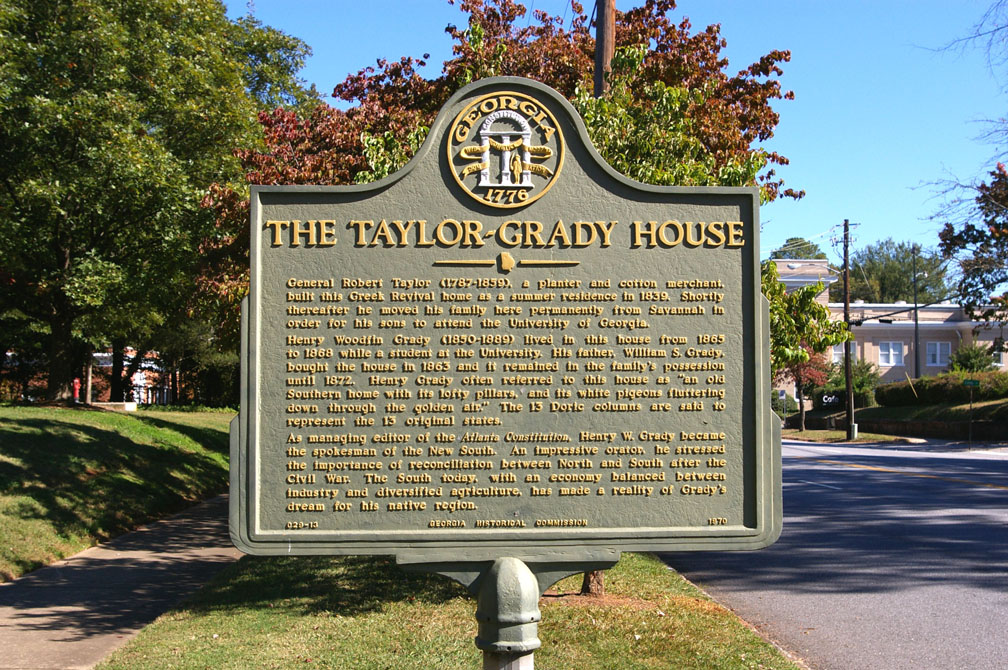 Marker Monday: The Taylor-Grady House - Georgia Historical Society