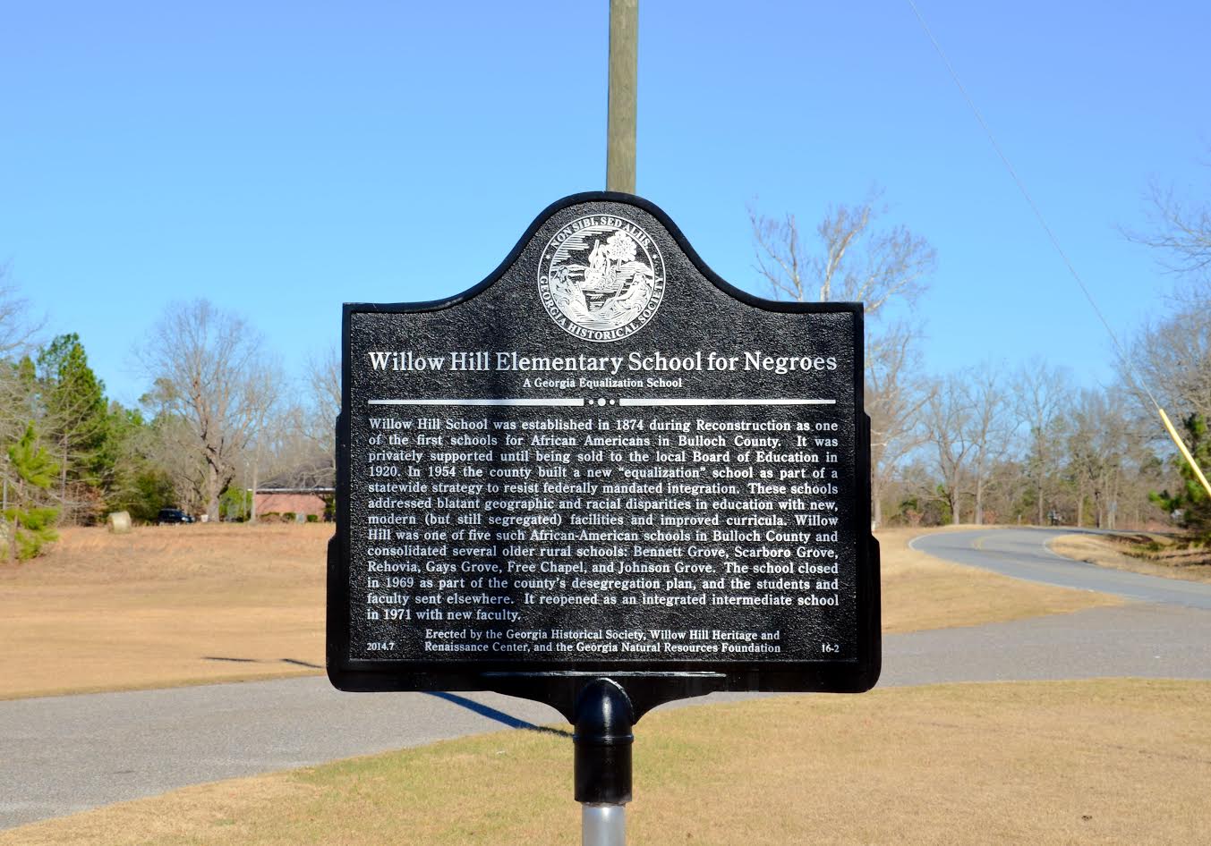 Willow Hill Elementary School for Negroes A Equalization
