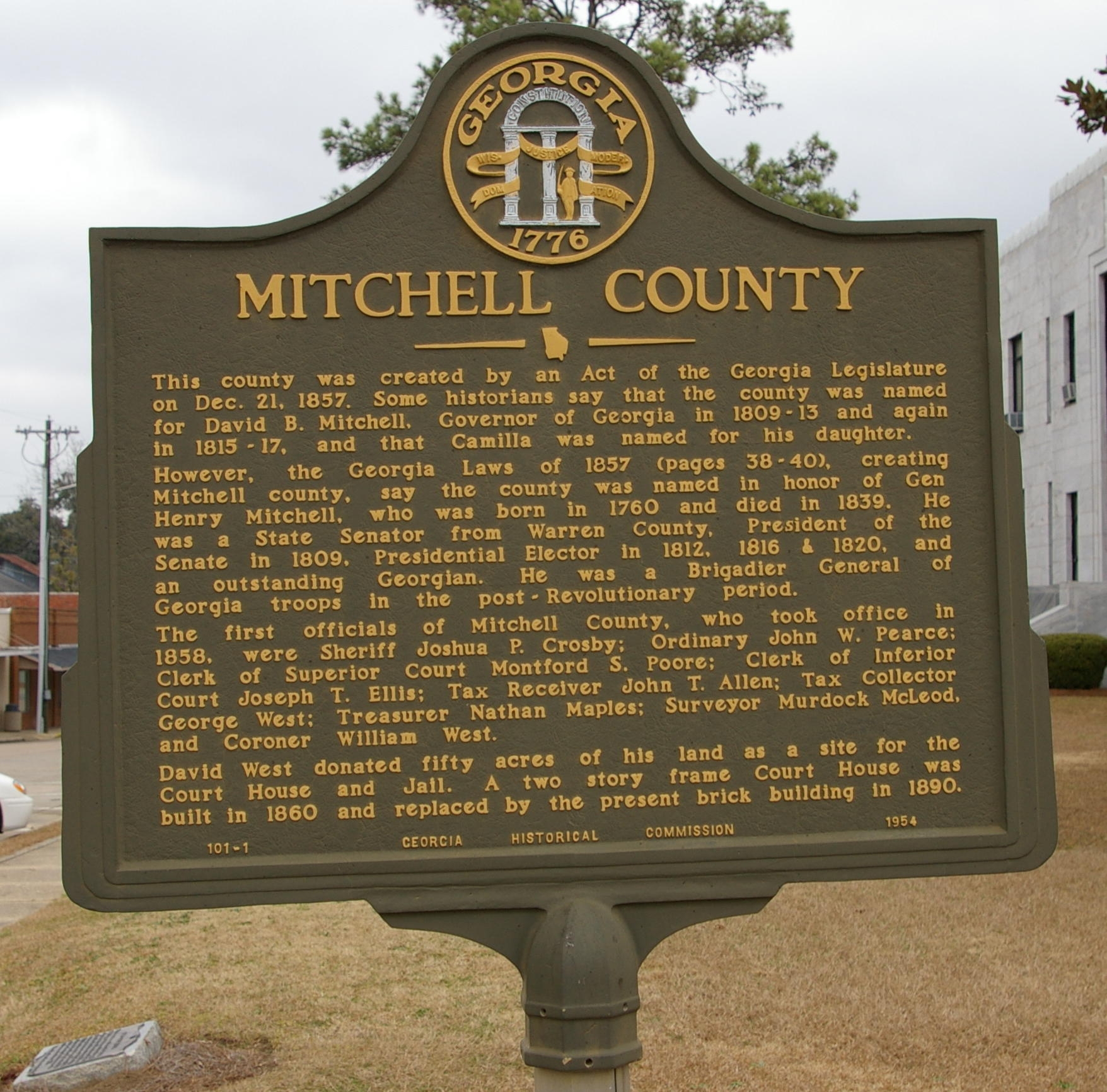 Marker Monday Mitchell County Georgia Historical Society Marker Monday Mitchell County Georgia Historical Society