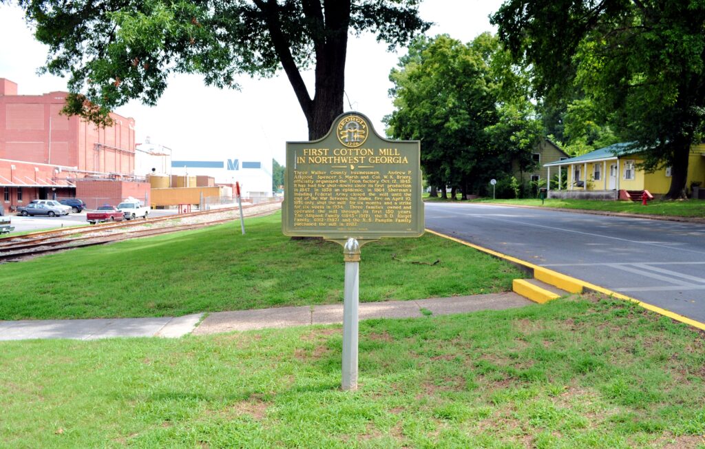 Marker Monday First Cotton Mill in Northwest