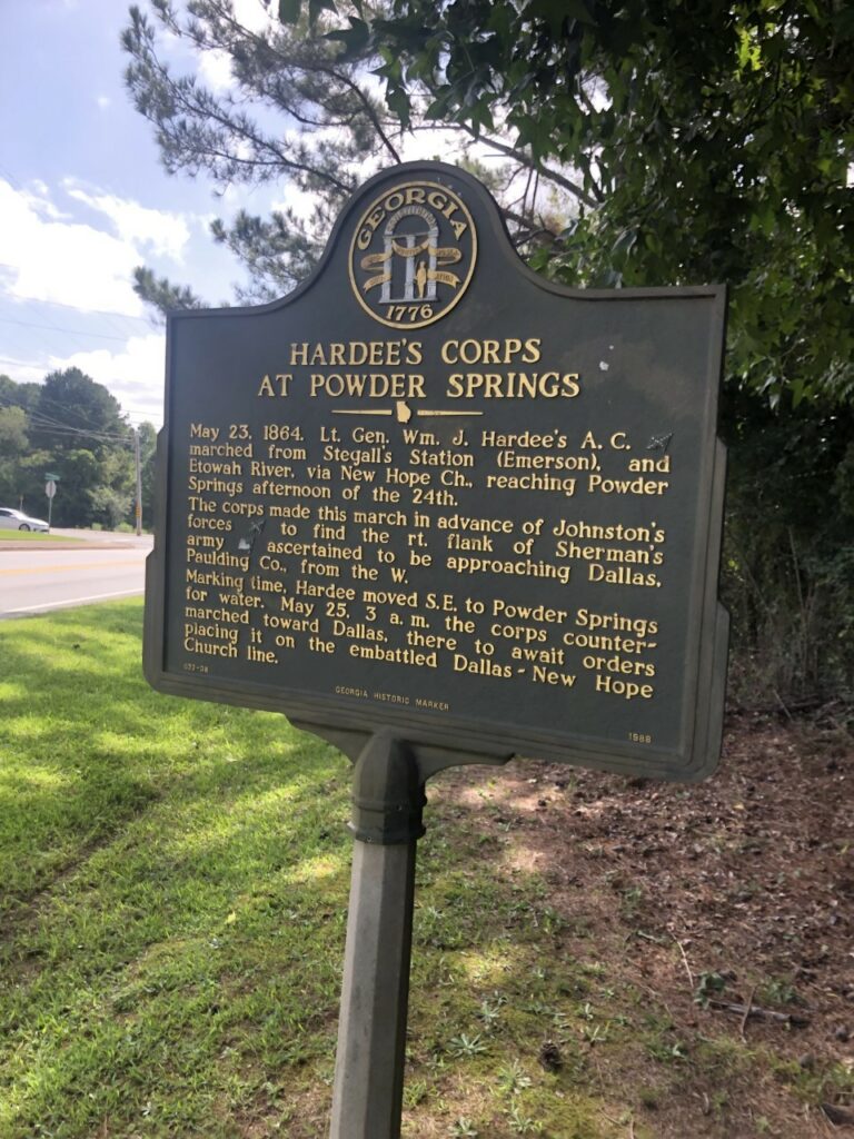 Hardee’s Corps at Powder Springs Historical Society