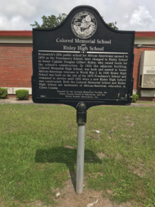 Colored Memorial School and Risley High School - Georgia Historical Society
