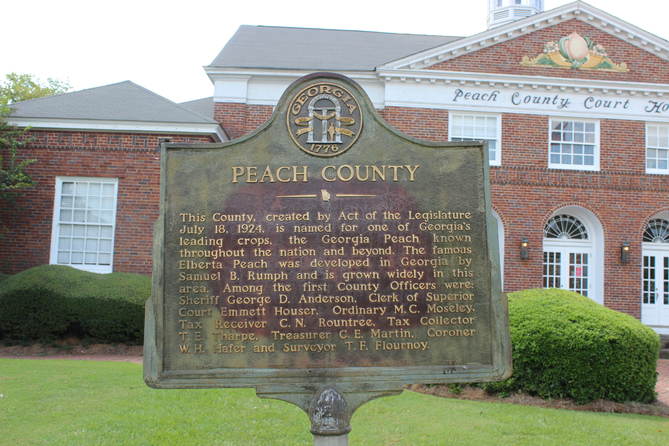 Marker Monday Peach County Historical Society