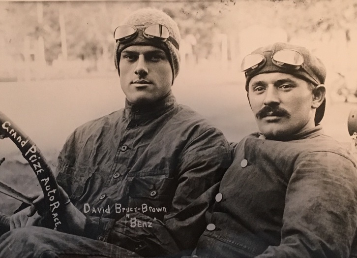 5. Photograph of David Bruce-Brown in his Benz automobile, Savannah, Georgia. From the Julian K Qwattlebaum collection of Savannah Grand Prize Races material, MS 2168.