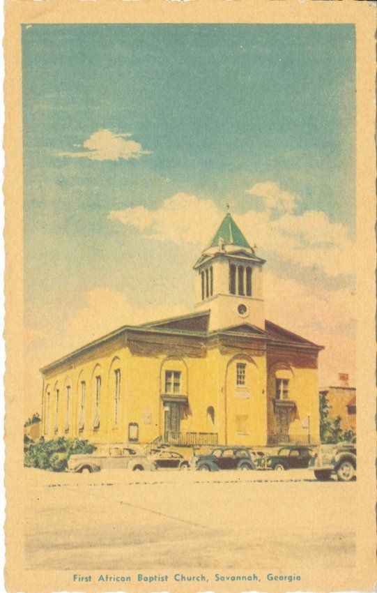 24. First African Baptist Church, Savannah, Georgia, Postcard, Savannah Municipal Archives on behalf of V. & J. Duncan Antique Maps & Prints, n.d. 