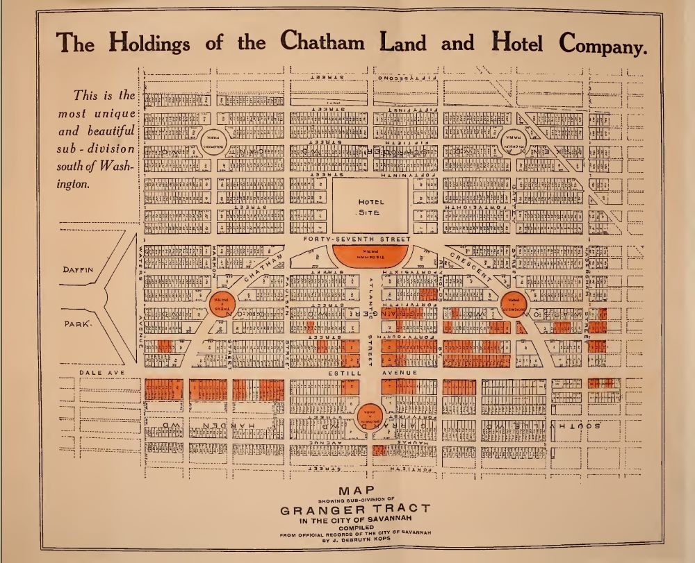 10. Map of Chatham Crescent development, from The Playground of America, 1911. 